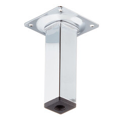 Ножка мебельная стальная 25х25х100 мм хром (1 шт.) - фото 1