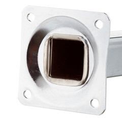 Ножка мебельная стальная 25х25х100 мм хром (1 шт.) - фото 4