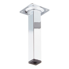 Ножка мебельная стальная 25х25х150 мм хром (1 шт.) - фото 1