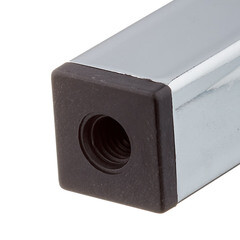 Ножка мебельная стальная 25х25х150 мм хром (1 шт.) - фото 2