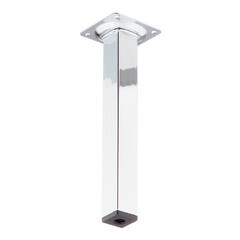 Ножка мебельная стальная 25х25х200 мм хром (1 шт.) - фото 1