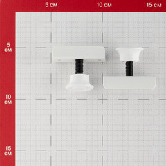 Опора регулируемая металлическая под плиту ЛДСП 16 мм М8 белая (2 шт.) - фото 3