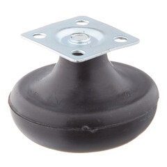 Ножка мебельная скользящая стальная 65 мм черная (1 шт.) - фото 2