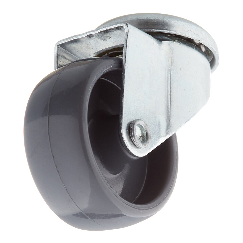 Изображение товара Ролик одинарный под штифт d50 мм серый для мебели и оборудования