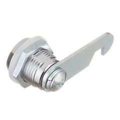 Замок мебельный 16 мм (серебро) 2 ключа - фото 3