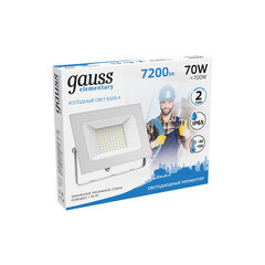 Прожектор светодиодный Gauss Elementary ДО-70 6500К 70 Вт IP65 белый (613120370) - фото 3