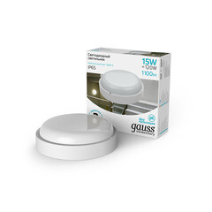 Светильник светодиодный накладной Gauss Elementary 4000К 15 Вт IP65 белый опал (126411215) - фото 4