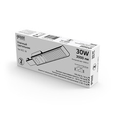 Светильник уличный светодиодный Gauss Avenue 5000К 30 Вт консольный IP65 (629534330) - фото 5