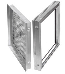 Люк ревизионный под плитку напольный Практика Барьер алюминиевый 400х400 мм скрытый - фото 4