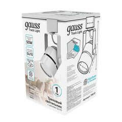 Трековый светильник однофазный Gauss Track Light 50 Вт GU10 2 кв.м белый (TR012) - фото 3