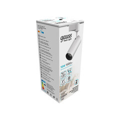 Светодиодный трековый светильник однофазный Gauss Track Light 4000К 16 Вт 4 кв.м белый (TR081) - фото 2