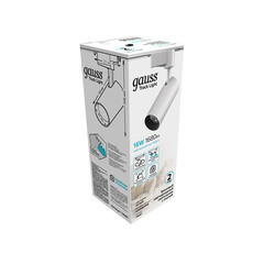 Светодиодный трековый светильник однофазный Gauss Track Light 4000К 16 Вт 4 кв.м белый (TR081) - фото 3