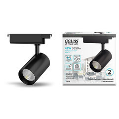 Светодиодный трековый светильник однофазный Gauss Track Light 4000К 42 Вт 3 кв.м черный (TR074) - фото 3
