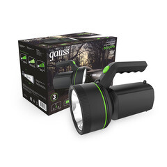 Фонарь прожектор Gauss светодиодный 1 LED 7 Вт аккумуляторный Li-Ion 3000 мАч пластик 3 режима (GF601) - фото 4