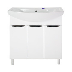 Тумба под раковину АСБ-Мебель Мессина 80 см напольная белая (11433) - фото 7