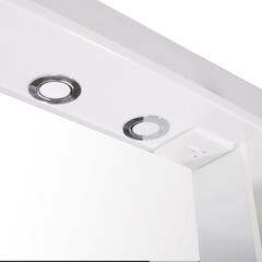 Зеркальный шкаф АСБ-Мебель Мессина 95х102х18 см с подсветкой белый - фото 5