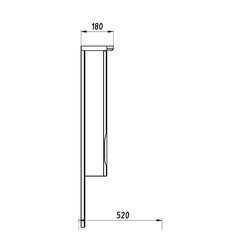 Зеркальный шкаф АСБ-Мебель Мессина 95х102х18 см с подсветкой белый - фото 3
