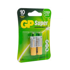 Батарейка GP Batteries Super АА пальчиковая LR6/R6 1,5 В (2 шт.)