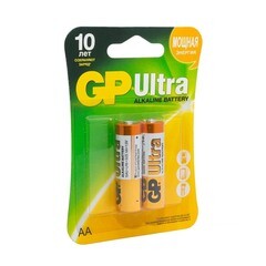 Батарейка GP Batteries Ultra (15AU-CR2) АА пальчиковая LR6 1,5 В (2 шт.)