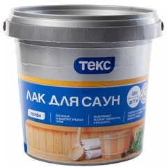 Лак Текс Профи для саун акриловый полуматовый 0,9 л