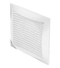Изображение товара Решетка вентиляционная пластиковая торцевая Era РСФ 150х150 мм с фланцем d100 мм белая