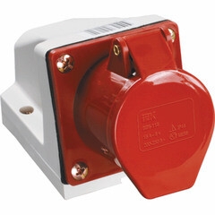Розетка кабельная IEK ССИ-115 3p+РЕ+N 3 фазы 16 А 380 В IP44 с крышкой