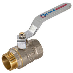 Изображение товара Кран шаровой латунный СТМ Стандарт 1 1/4 ВР(г) х 1 1/4 НР(ш) ручка прямой (CWFMH114)