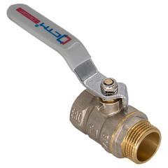 Кран шаровой латунный СТМ Стандарт 2 ВР(г) х 2 НР(ш) ручка прямой (CWFMH002) - фото 6