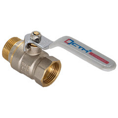 Кран шаровой латунный СТМ Стандарт 2 ВР(г) х 2 НР(ш) ручка прямой (CWFMH002) - фото 3