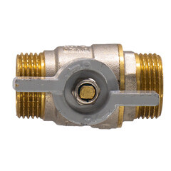 Кран шаровой латунный СТМ Стандарт 1 НР(ш) х 1 НР(ш) бабочка прямой (CWMMB001) - фото 4