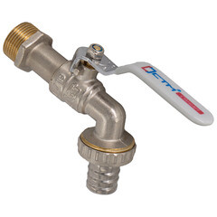 Кран шаровой латунный СТМ Стандарт 1 НР(ш) ручка со штуцером угловой (CWBH0001) - фото 6