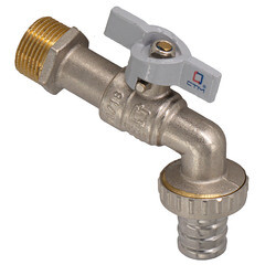 Кран шаровой латунный СТМ Стандарт 3/4 НР(ш) бабочка со штуцером угловой (CWBB0034) - фото 5