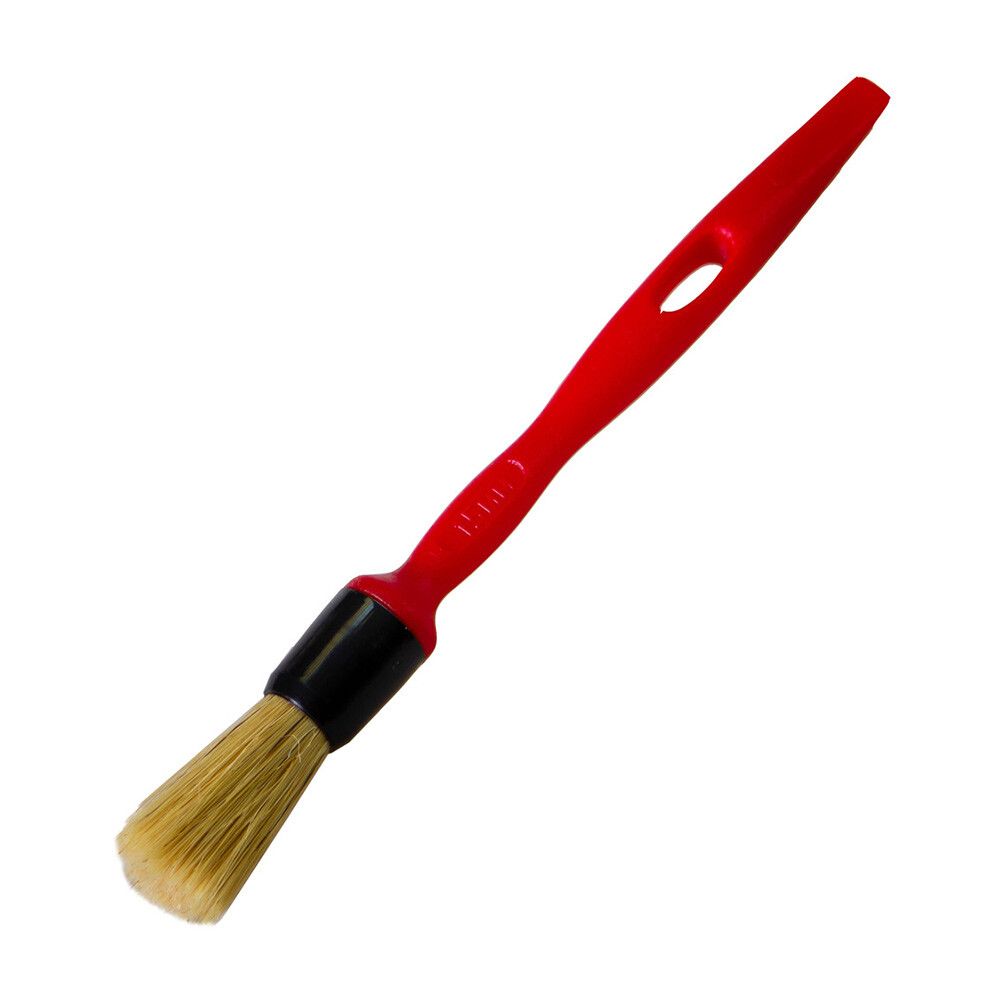 Изображение товара Кисть круглая натуральная щетина пластиковая ручка Wenzo Pro d15 мм для эмалей и лаков на алкидной основе