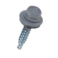 Саморезы кровельные с буром 4,8х29 мм графитовый серый RAL 7024 (250 шт.)