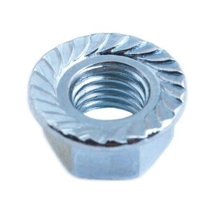 Гайка шестигранная оцинкованная с фланцем М12 (6 шт.)