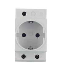 Розетка щитовая модульная IEK 220 В 16 А (MRD10-16/2160/2153)