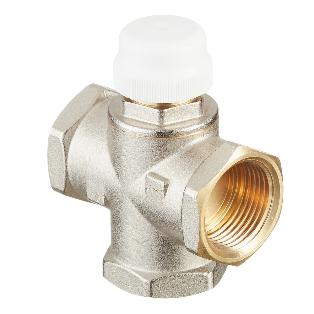 Изображение товара Клапан смесительный Valtec 3-х ходовой 1 ВР(г) с боковым смешением с регулируемым байпасом KVs 2,7 (VT.MR03.N.0603) Изображение товара Клапан смесительный Valtec 3-х ходовой 1 ВР(г) с боковым смешением с регулируемым байпасом KVs 2,7 (VT.MR03.N.0603)