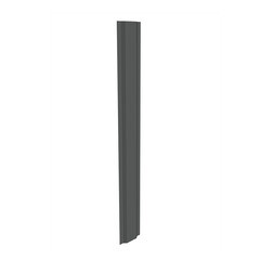 Евроштакетник односторонний П-образный 0,4 мм 125х1500 мм графитовый серый RAL 7024 фигурный срез