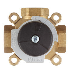 Клапан смесительный Stout 3-х ходовой 3/4 ВР(г) под электропривод KVs 6 (SVM-0003-012002) - фото 4