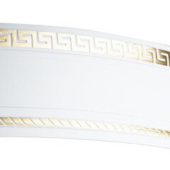 Бленда 68 мм для пластмассового карниза Тесей 350 см белый с золотом - фото 3