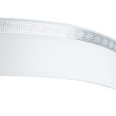 Бленда 50 мм для пластмассового карниза Ариадна 350 см белый с хромом - фото 2