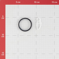 Кольцо с крючком d 20 мм черный 10 шт. - фото 3
