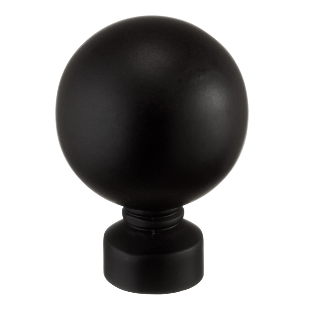 Изображение товара Наконечник Шар 20 мм черный для металлического карниза 2 шт. Уют