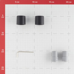 Наконечник Цилиндр d 20 мм черный 2 шт. - фото 2
