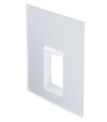 Изображение товара Площадка торцевая вертикальная ПТВ фланец 60х120 пластиковая для плоских воздуховодов 180х250 мм