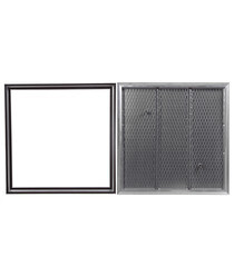 Люк ревизионный под плитку напольный Практика Барьер алюминиевый 700х700 мм скрытый - фото 2