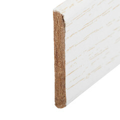 Планка МДФ завершающая ясень белый 26х2600х3 мм Союз - фото 3