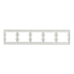 Рамка Systeme Electric Glossa пятиместная алюминий (GSL000305) - фото 3