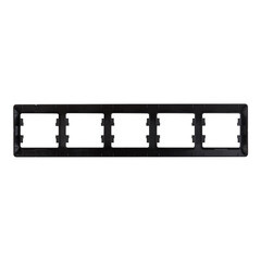 Рамка Systeme Electric Glossa пятиместная антрацит (GSL000705) - фото 3