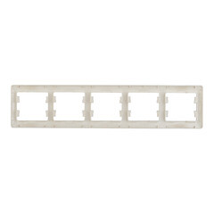 Рамка Systeme Electric Glossa пятиместная титан (GSL000405) - фото 3